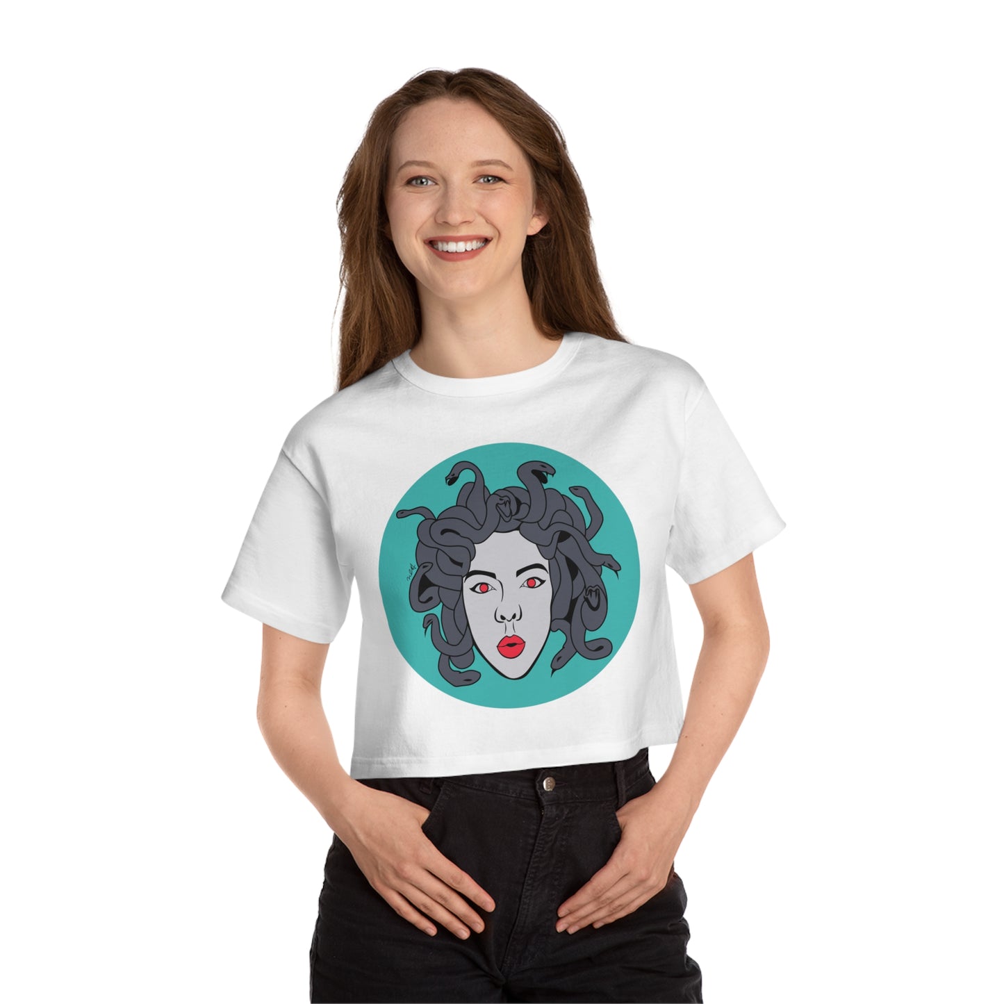 Medusa Graphic Cropped T