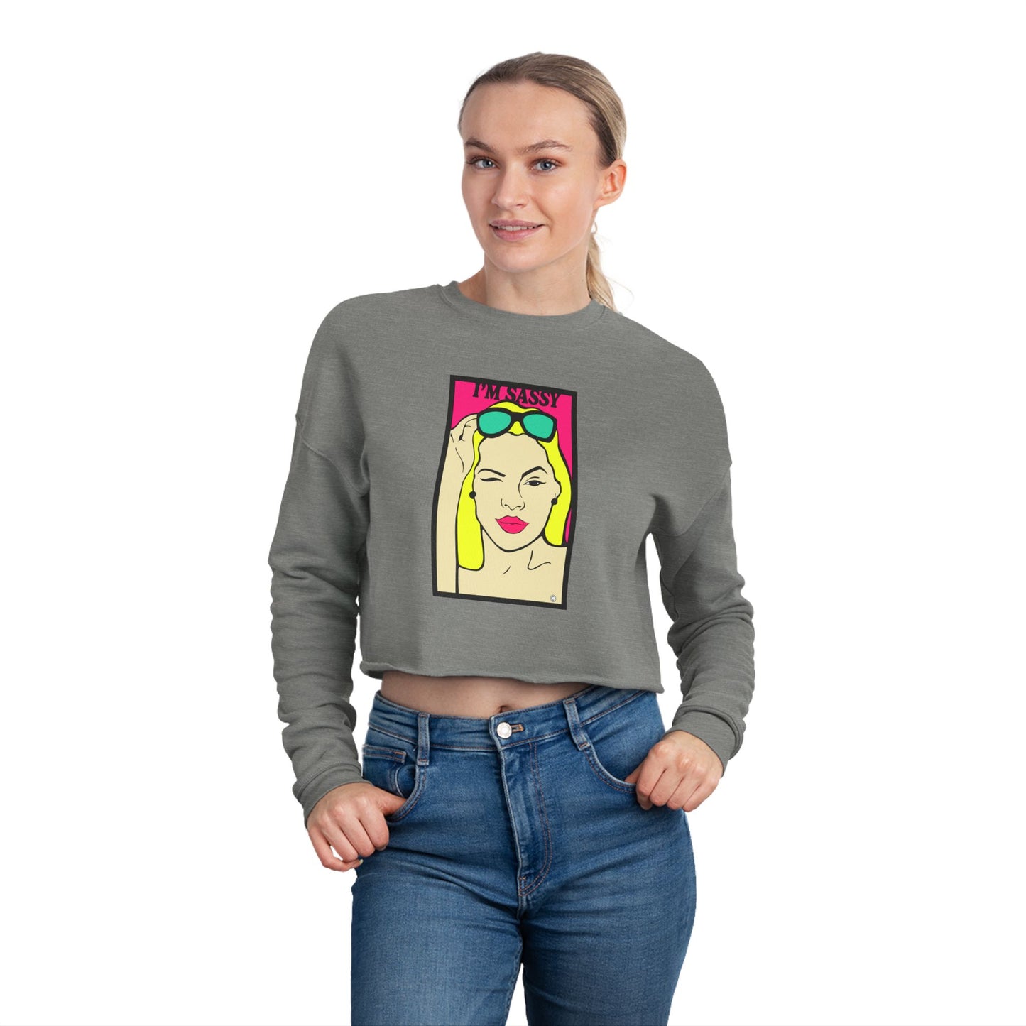 I'm Sassy Women's Cropped Sweatshirt