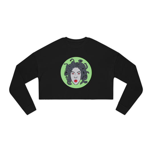 Medusa Graphic Women's Cropped Sweatshirt