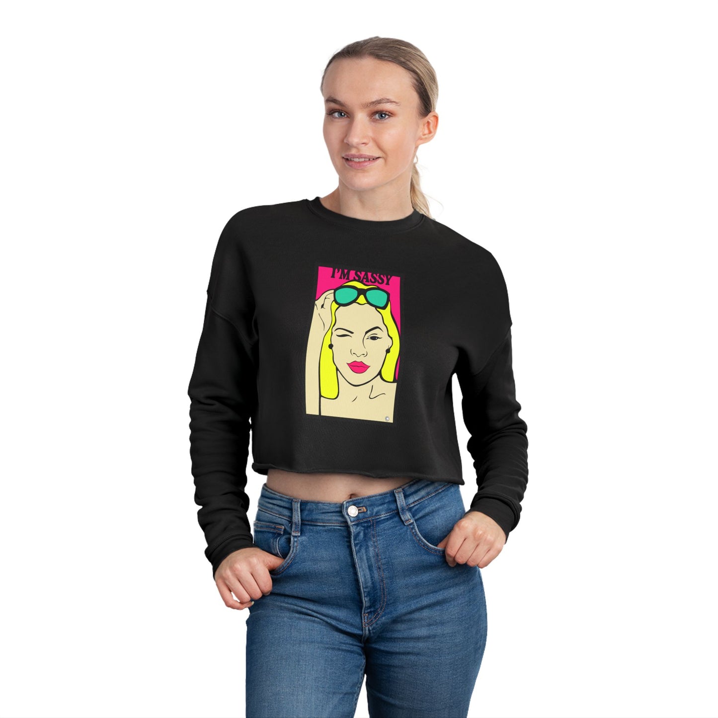 I'm Sassy Women's Cropped Sweatshirt