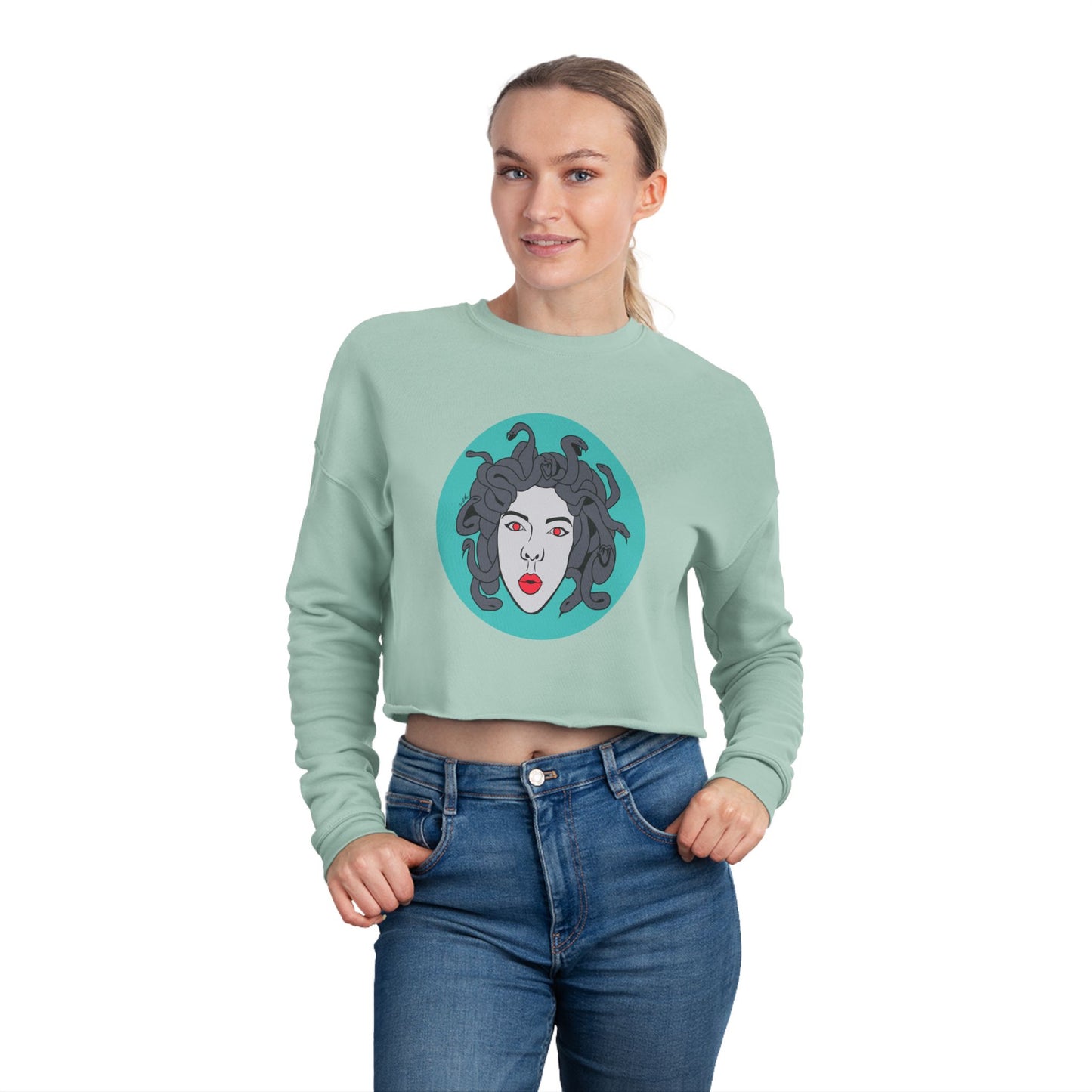 Medusa Women's Cropped Sweatshirt