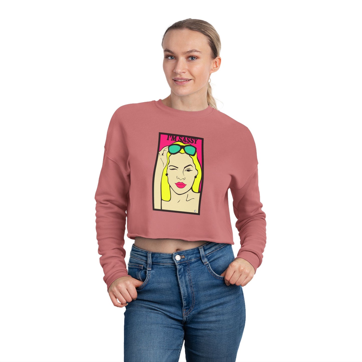 I'm Sassy Women's Cropped Sweatshirt