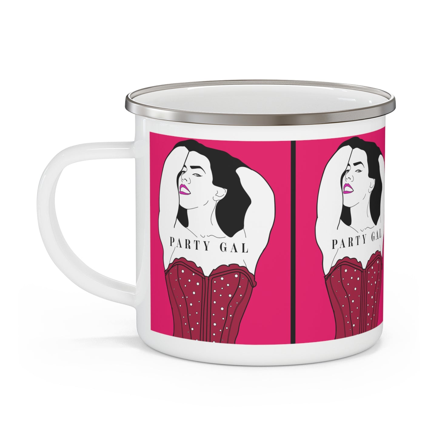 Party Gal Enamel Camping Mug