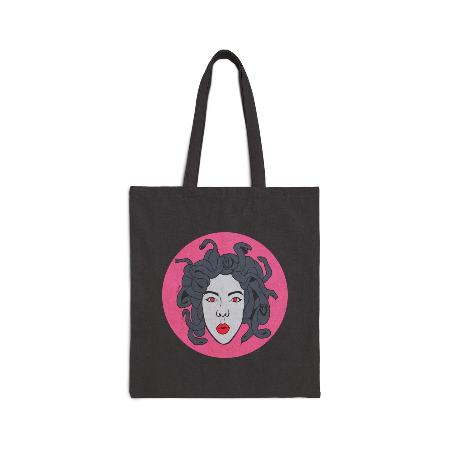 Medusa Cotton Canvas Tote Bag