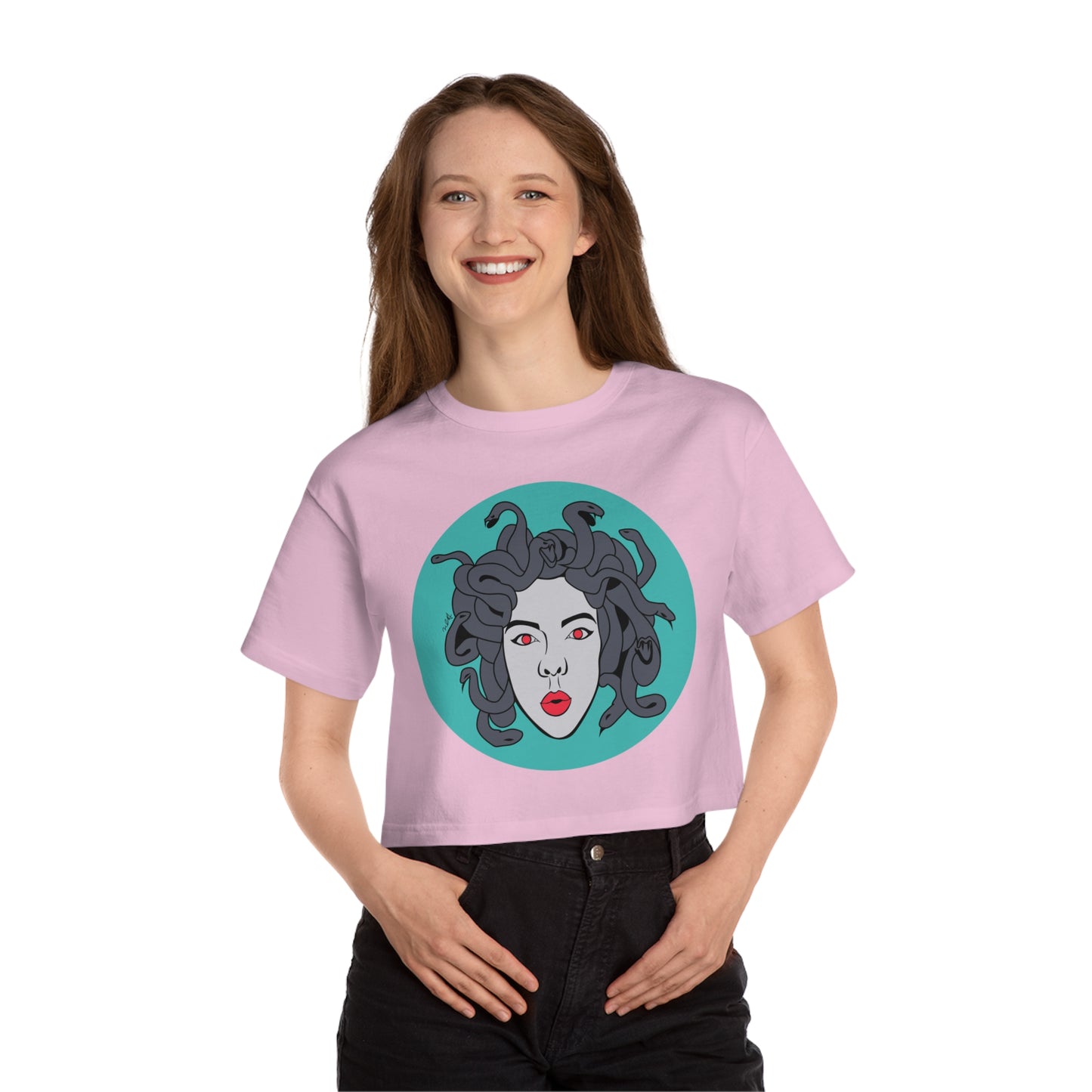 Medusa Graphic Cropped T