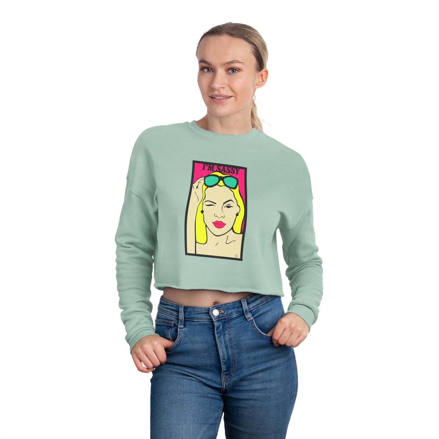 I'm Sassy Women's Cropped Sweatshirt