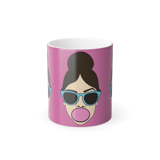 Bubble Gum Color Morphing Mug Pink, 11oz