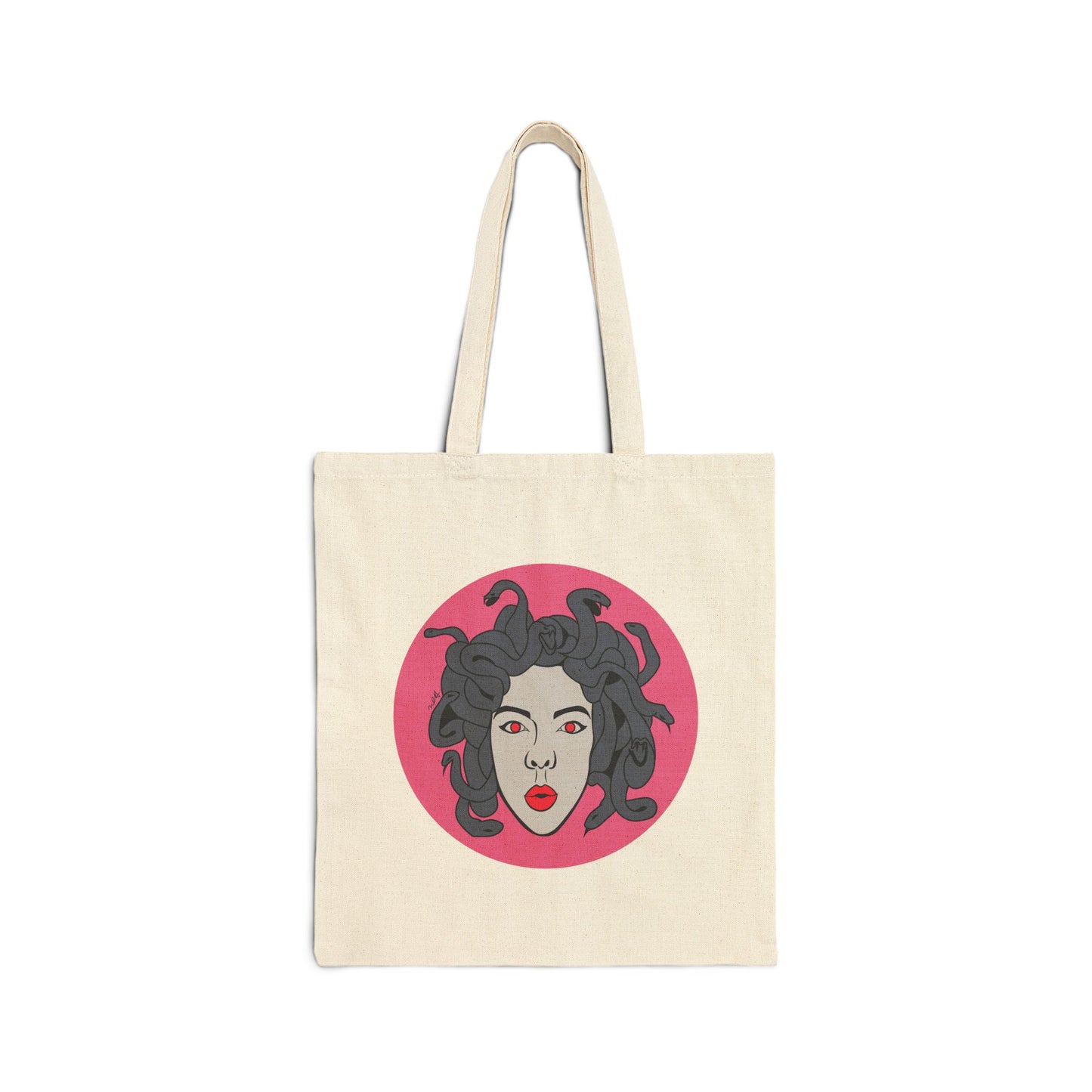 Medusa Cotton Canvas Tote Bag