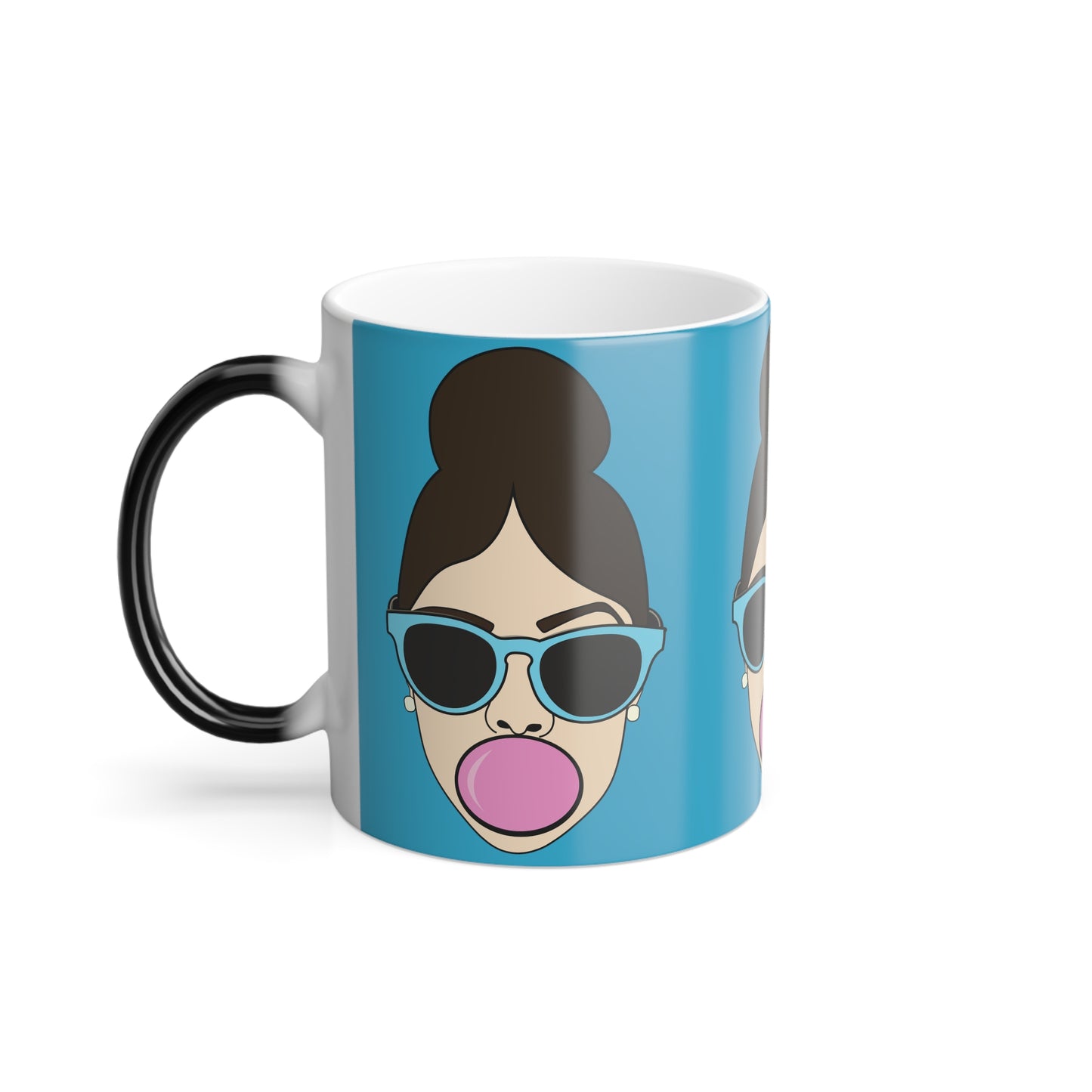 Bubble Gum Color Morphing Mug Turquoise, 11oz