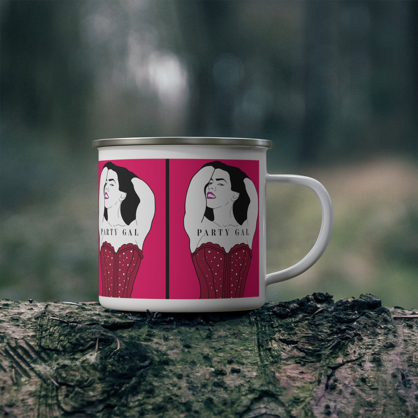 Party Gal Enamel Camping Mug