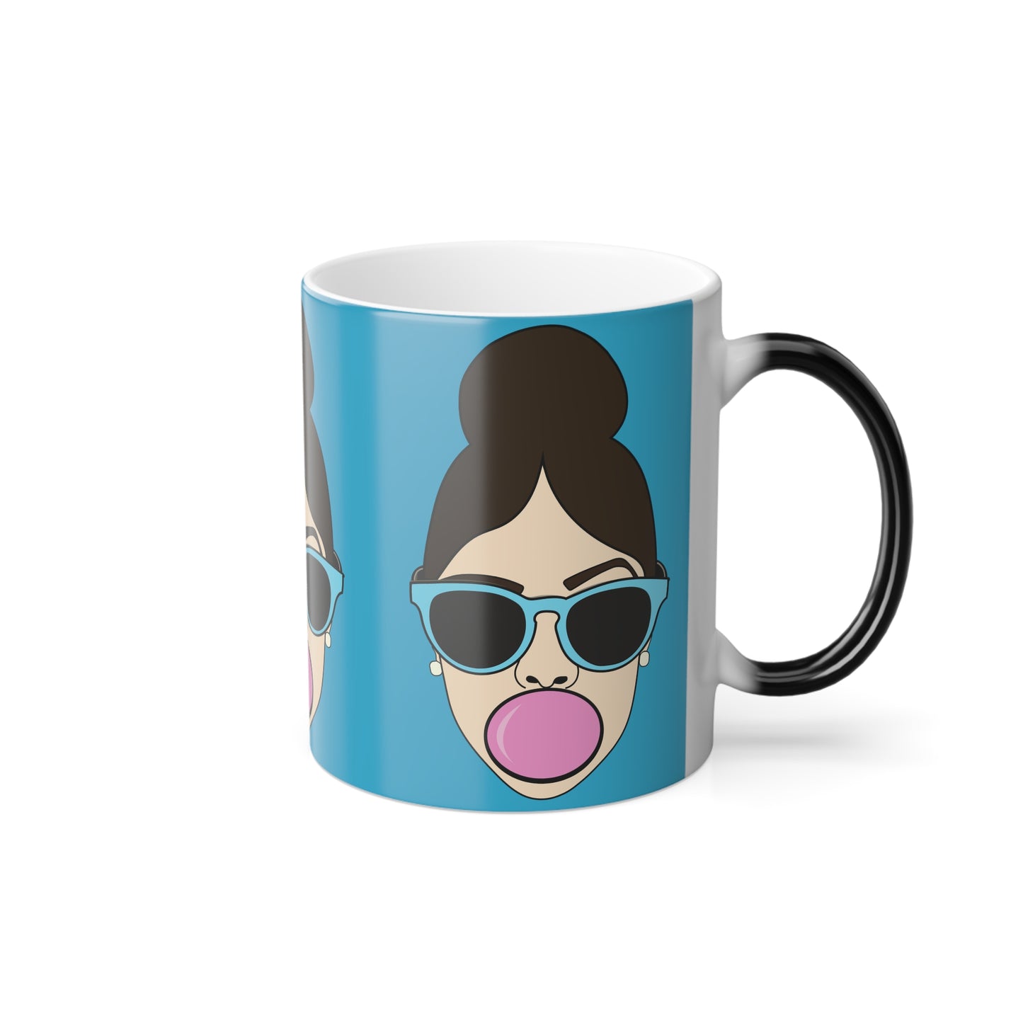 Bubble Gum Color Morphing Mug Turquoise, 11oz