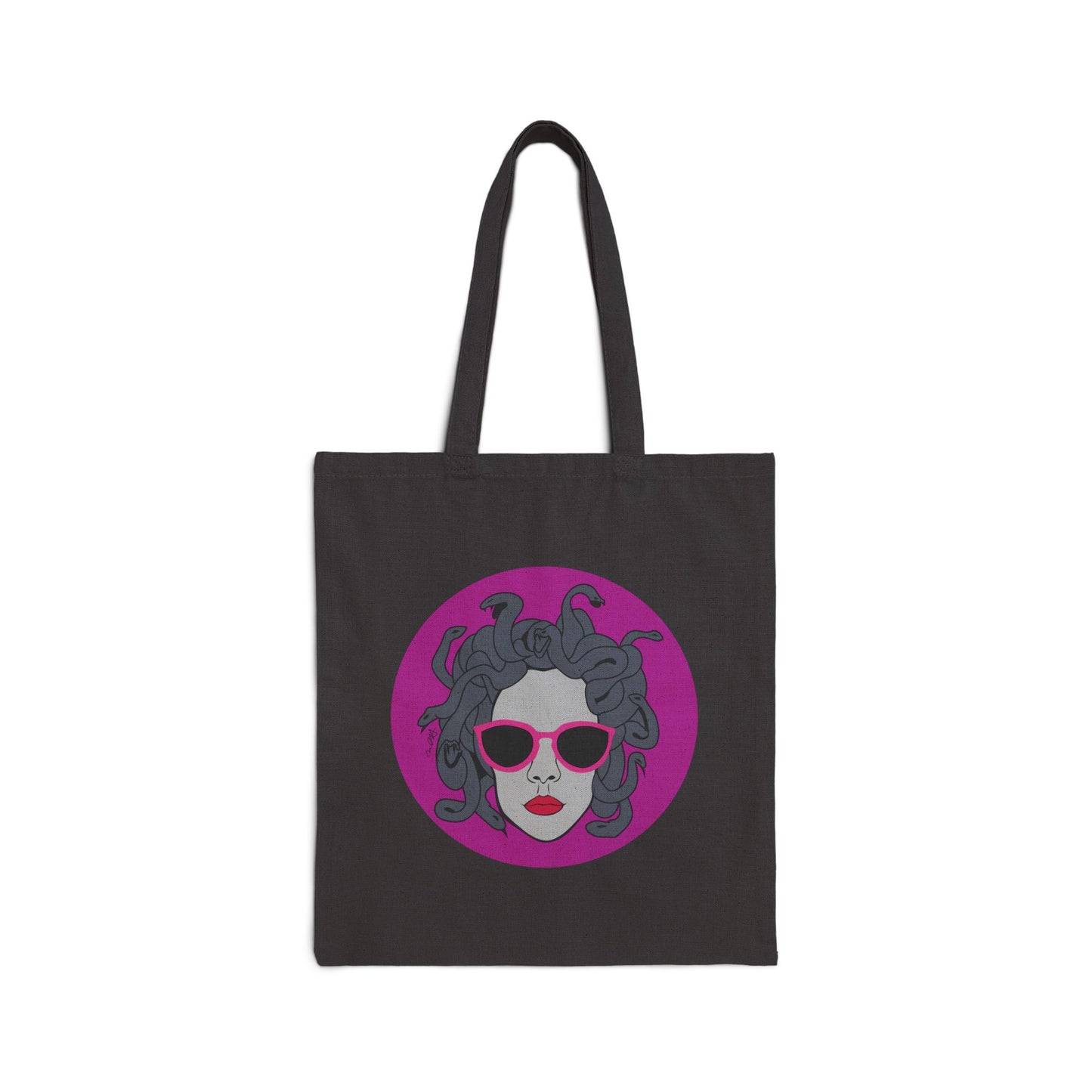 Medusa Cotton Canvas Tote Bag