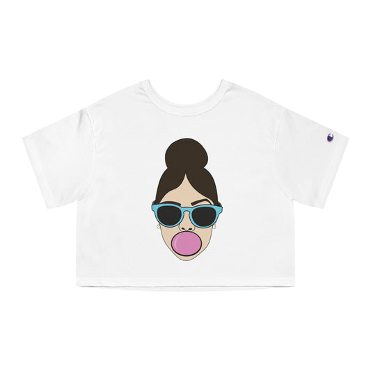 Bubble Gum Champion Women's Heritage Cropped T-Shirt