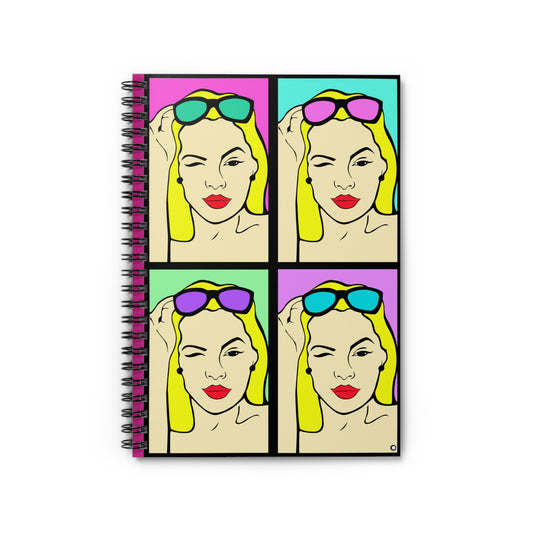 Pop Gal Spiral Notebook - Ruled Line