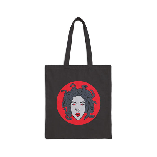 Medusa Cotton Canvas Tote Bag