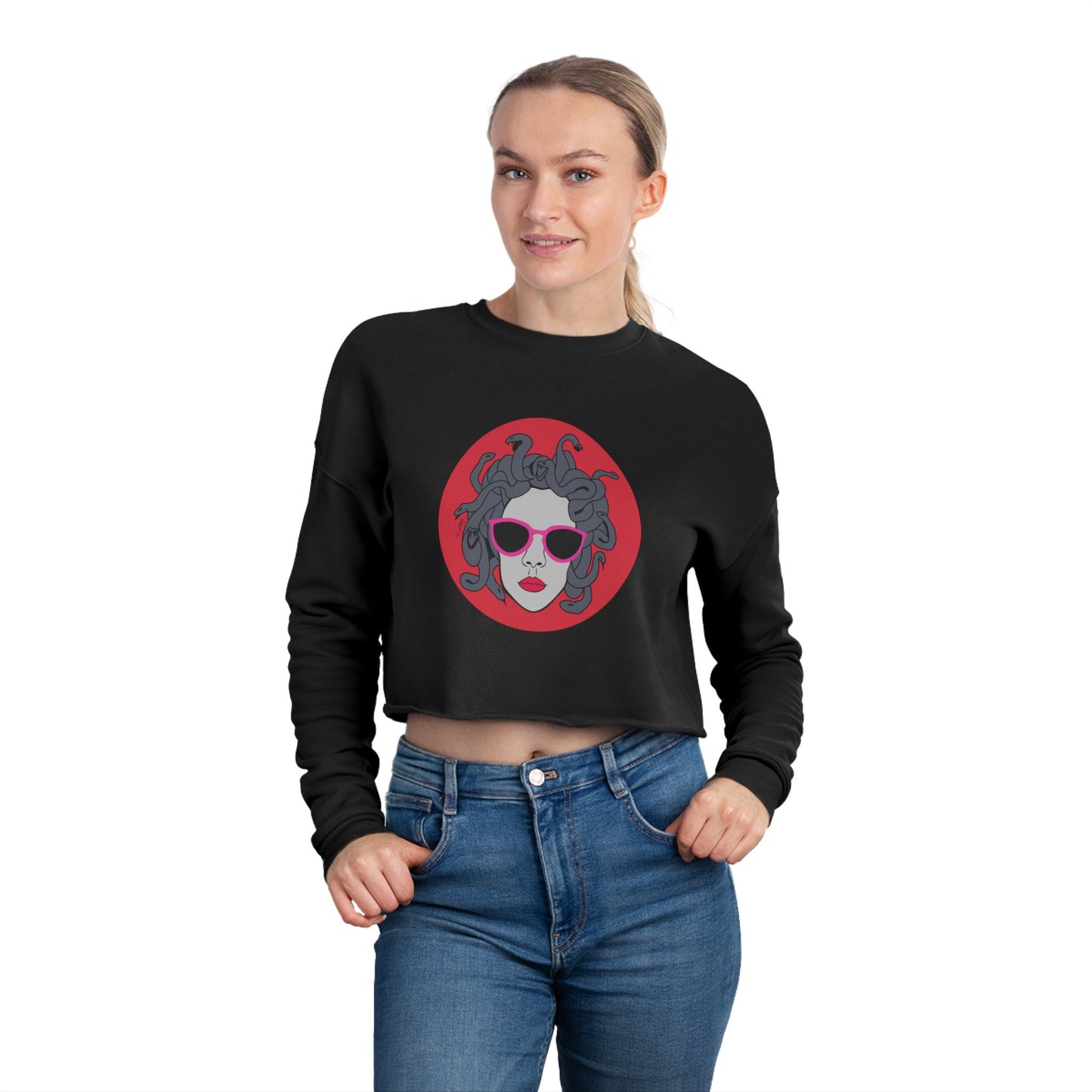 Medusa Women's Cropped Sweatshirt