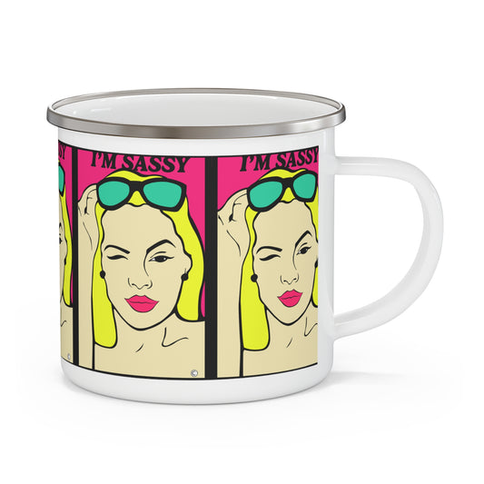 I'm Sassy Enamel Camping Mug