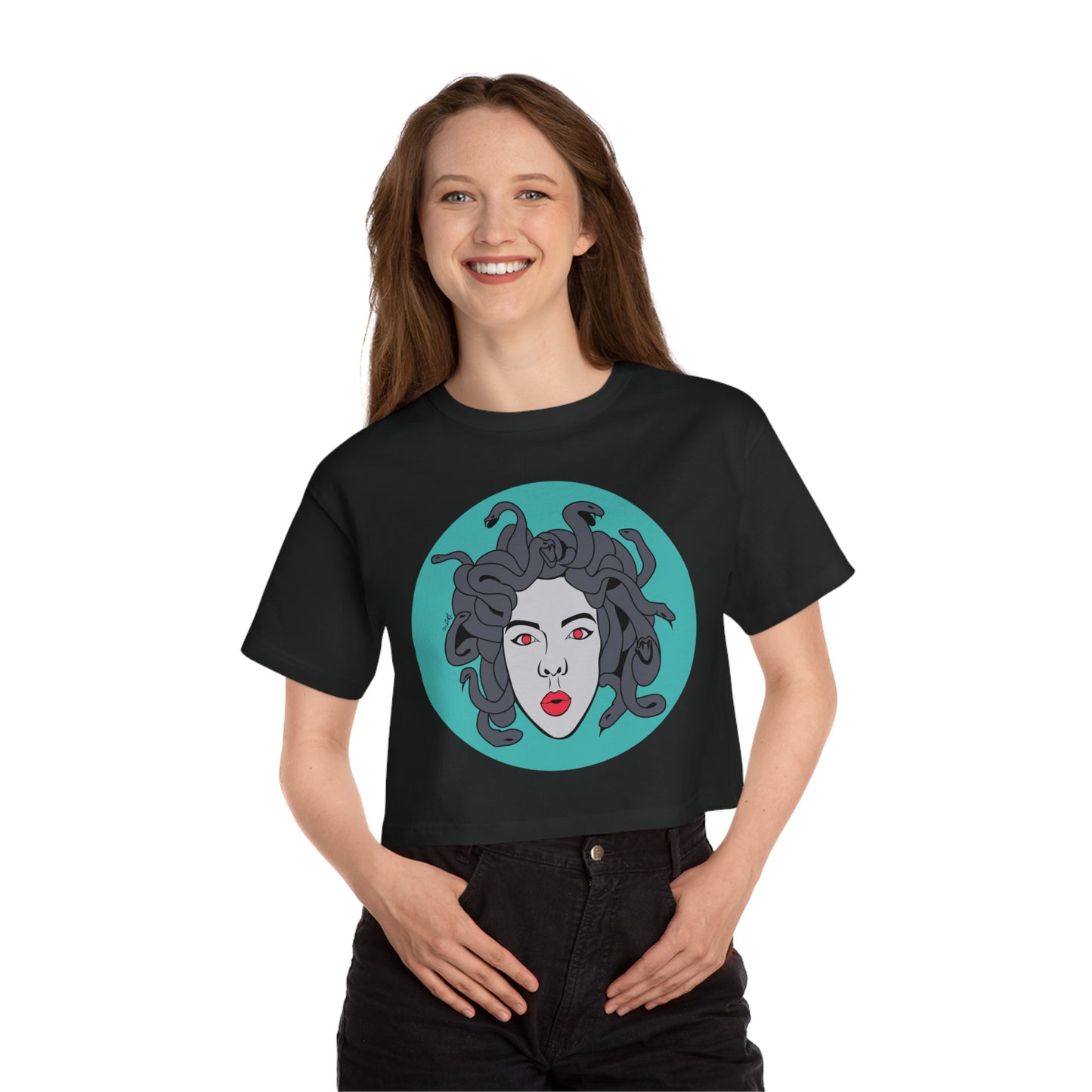 Medusa Graphic Cropped T