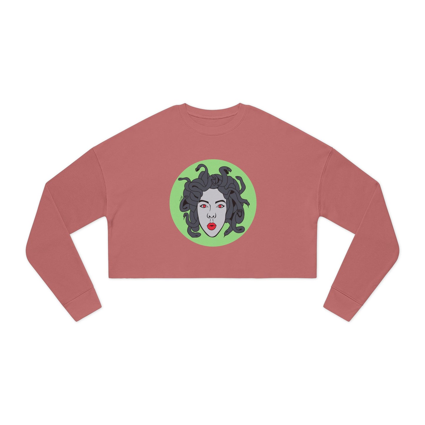 Medusa Graphic Women's Cropped Sweatshirt