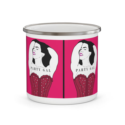 Party Gal Enamel Camping Mug