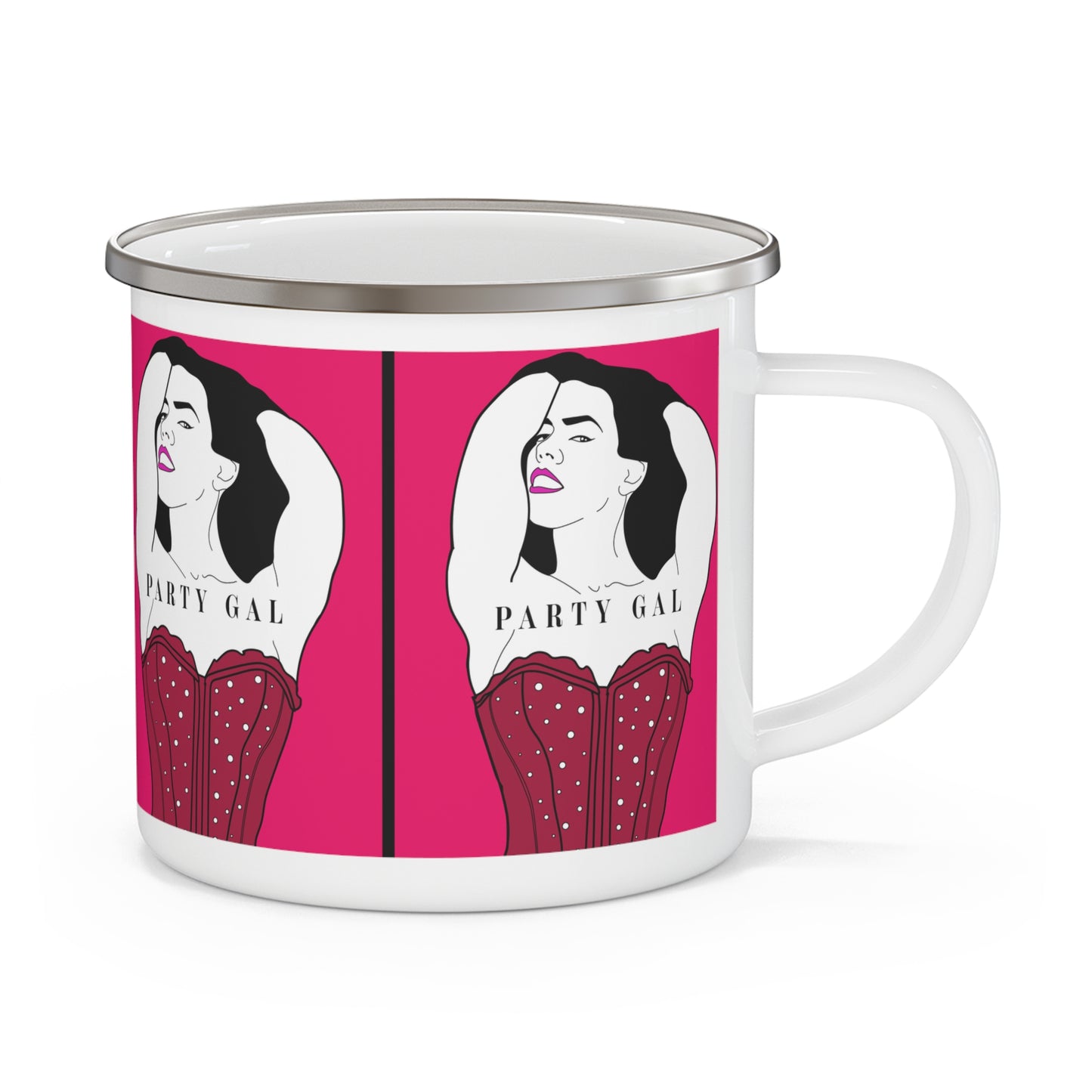 Party Gal Enamel Camping Mug