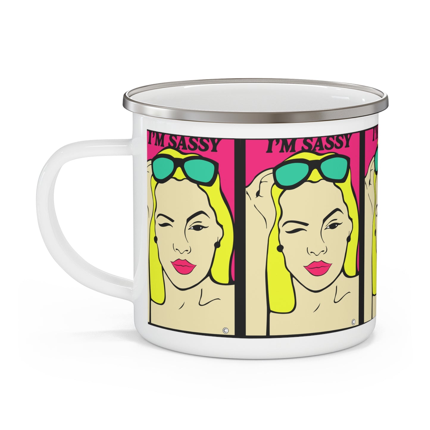 I'm Sassy Enamel Camping Mug