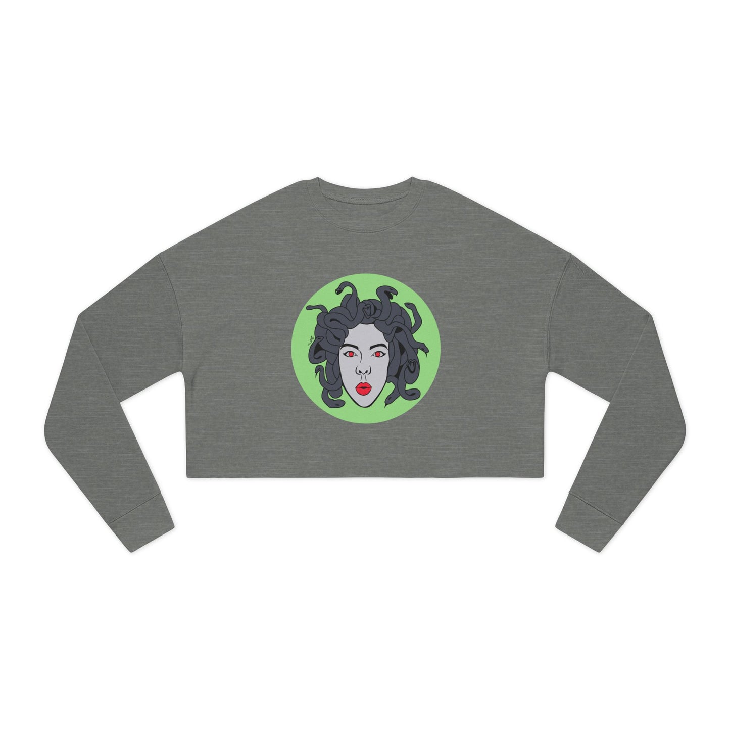 Medusa Graphic Women's Cropped Sweatshirt