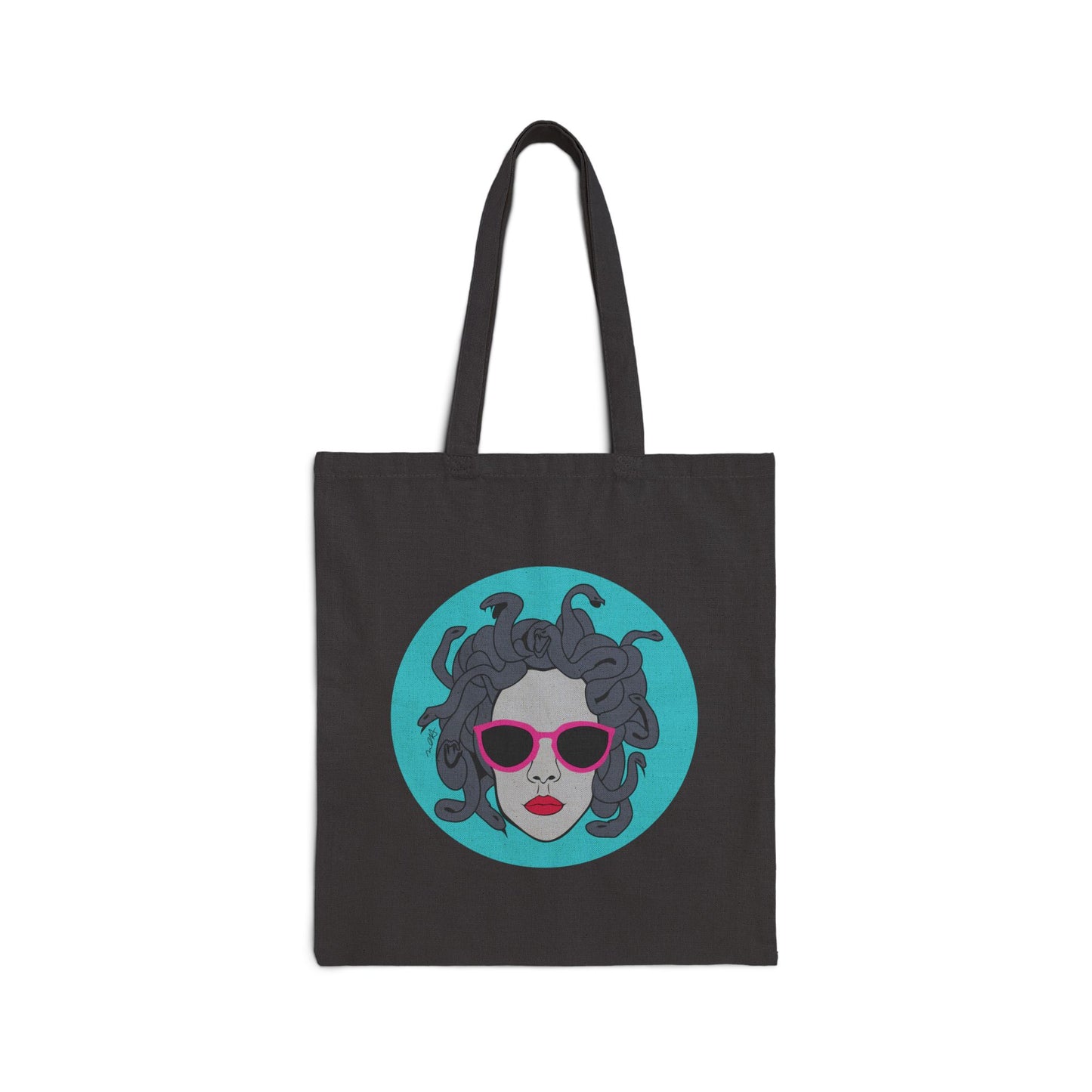 Medusa Vibes Cotton Canvas Tote Bag