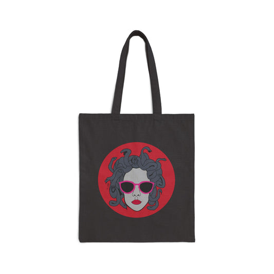 Medusa Cotton Canvas Tote Bag