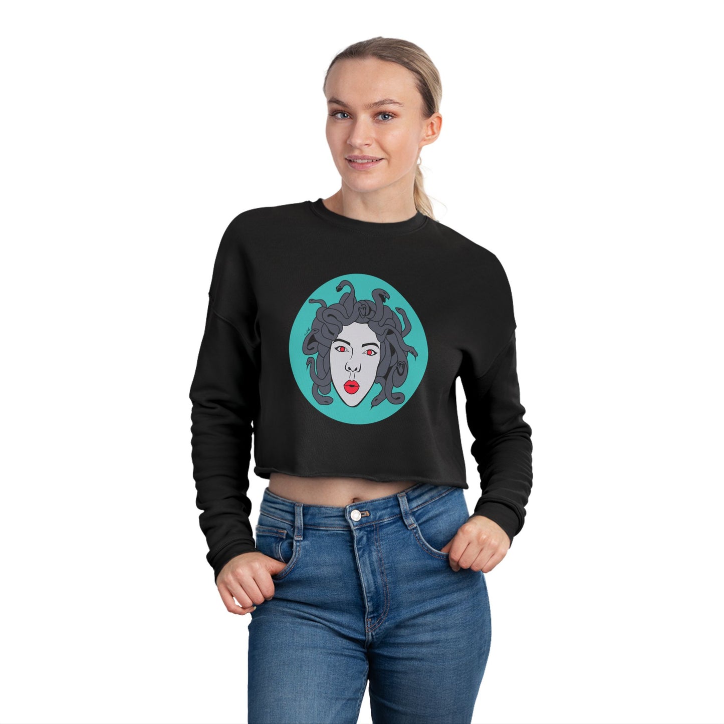 Medusa Women's Cropped Sweatshirt