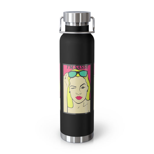 I"m Sassy Copper Vacuum Insulated Bottle, 22oz